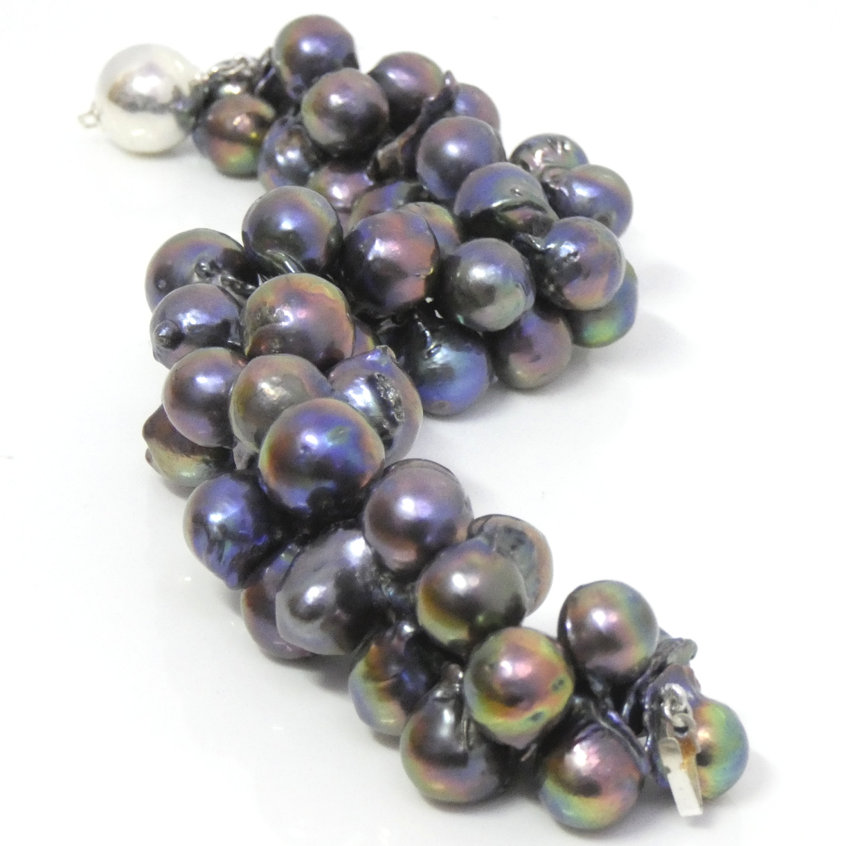 Black Little Fireball Pearls Bracelet